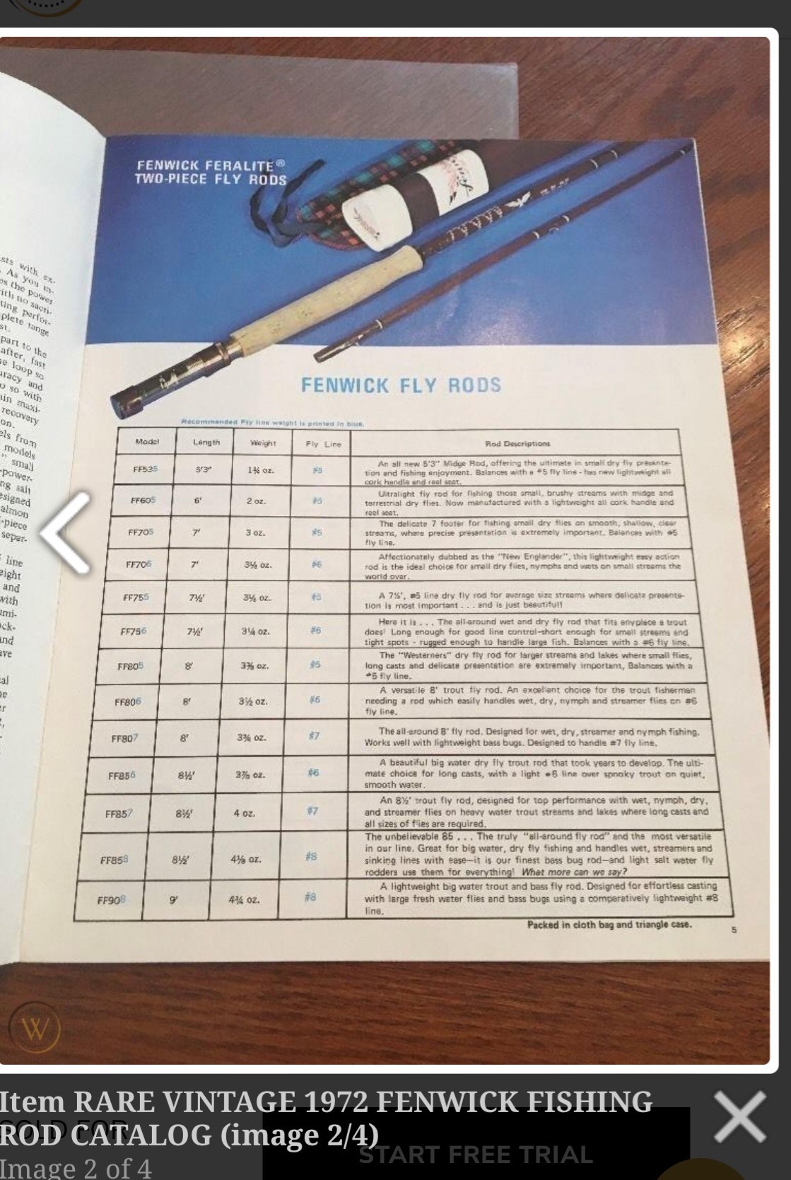 Un cataloged Fenwick custom shop rods with Serial Numbers Collecting